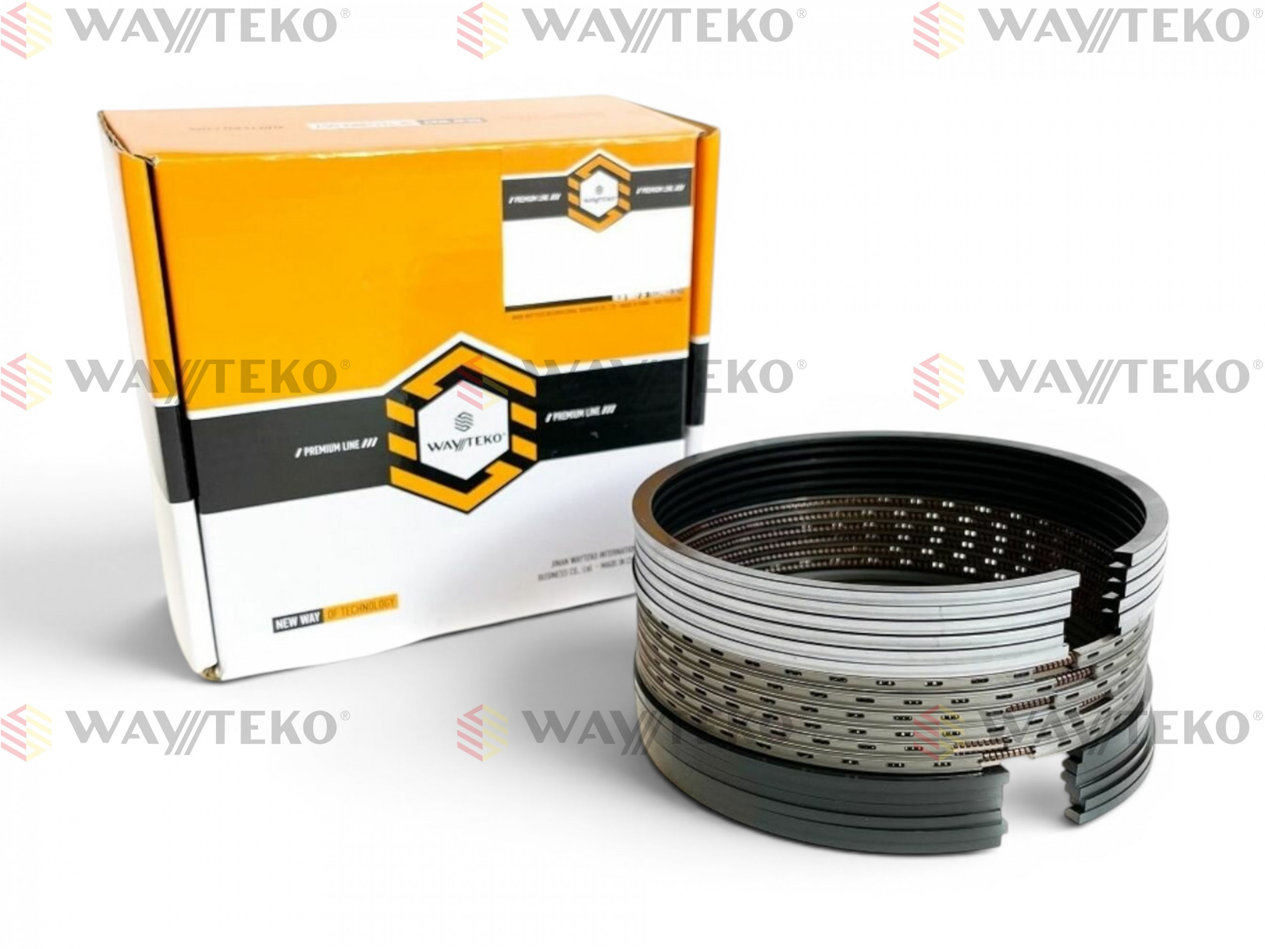 Кольца поршневые (комплект 18 шт) WD615,WP10 Евро2,3 WAYTEKO PREMIUM