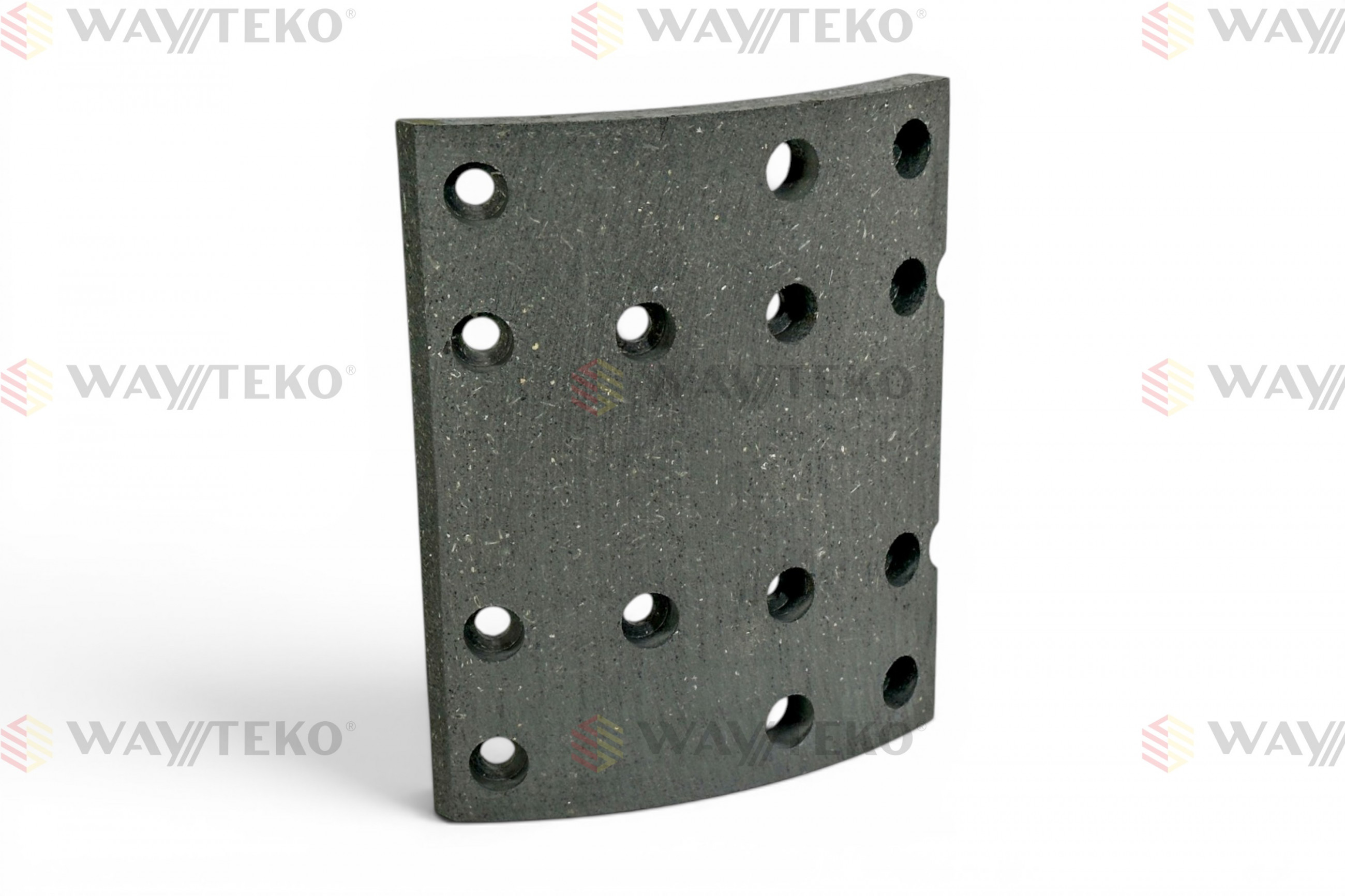 Накладка тормозная задняя Howo 12отв., мост MCP16 WAYTEKO PREMIUM