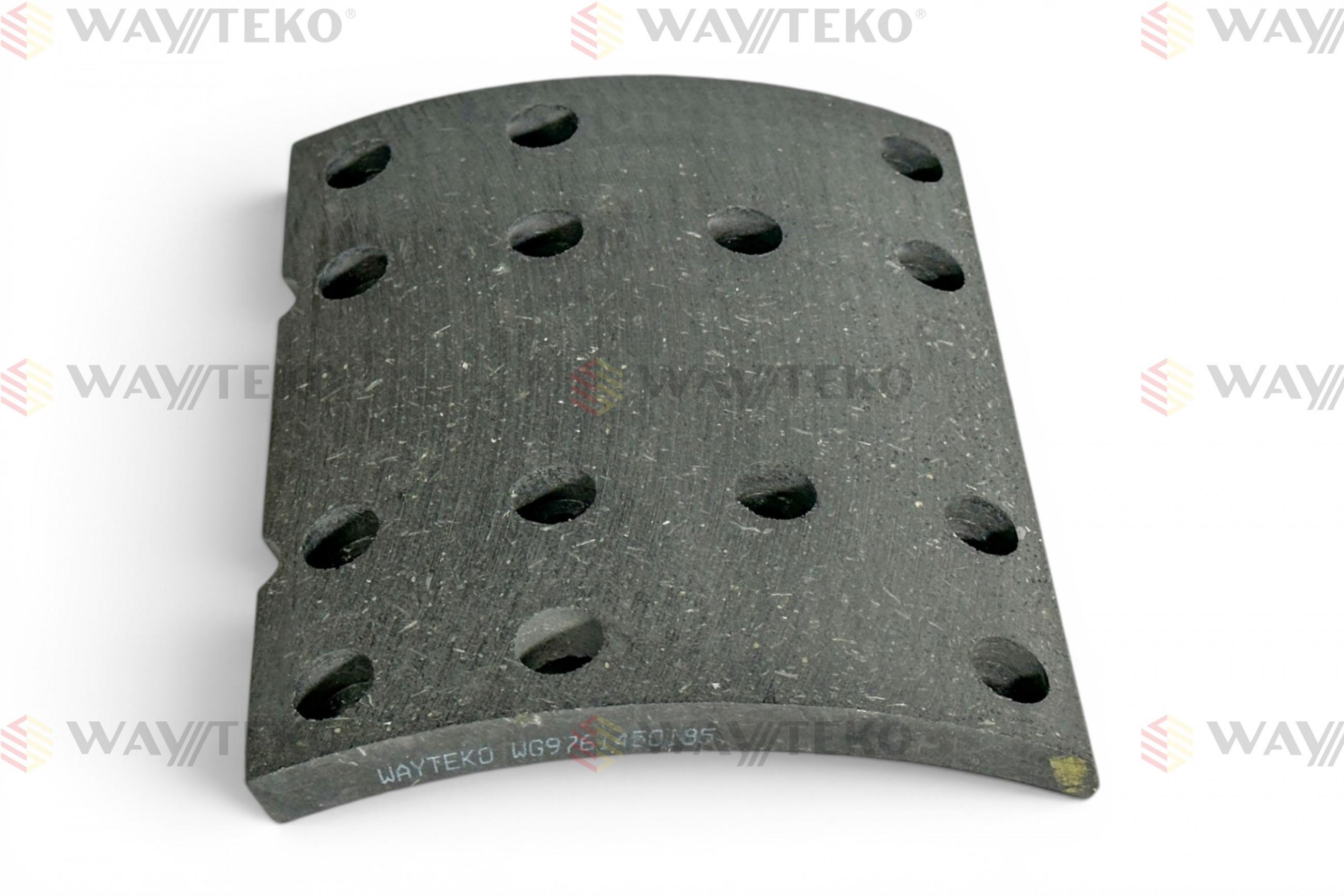 Накладка тормозная задняя Howo 12отв., мост MCP16 WAYTEKO PREMIUM