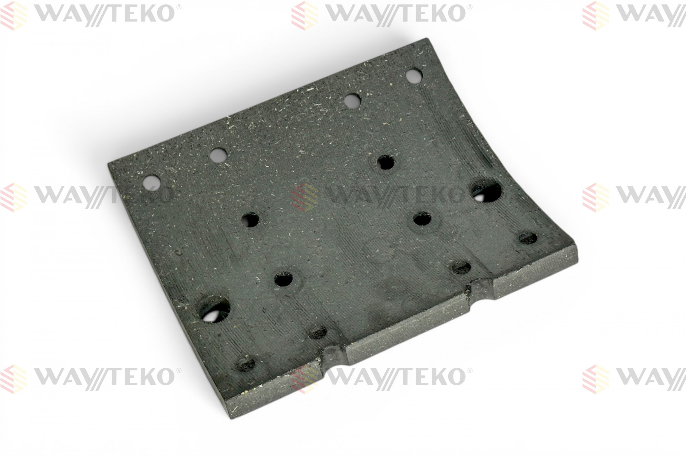 Накладка тормозная задняя Howo 12отв., мост MCP16 WAYTEKO PREMIUM