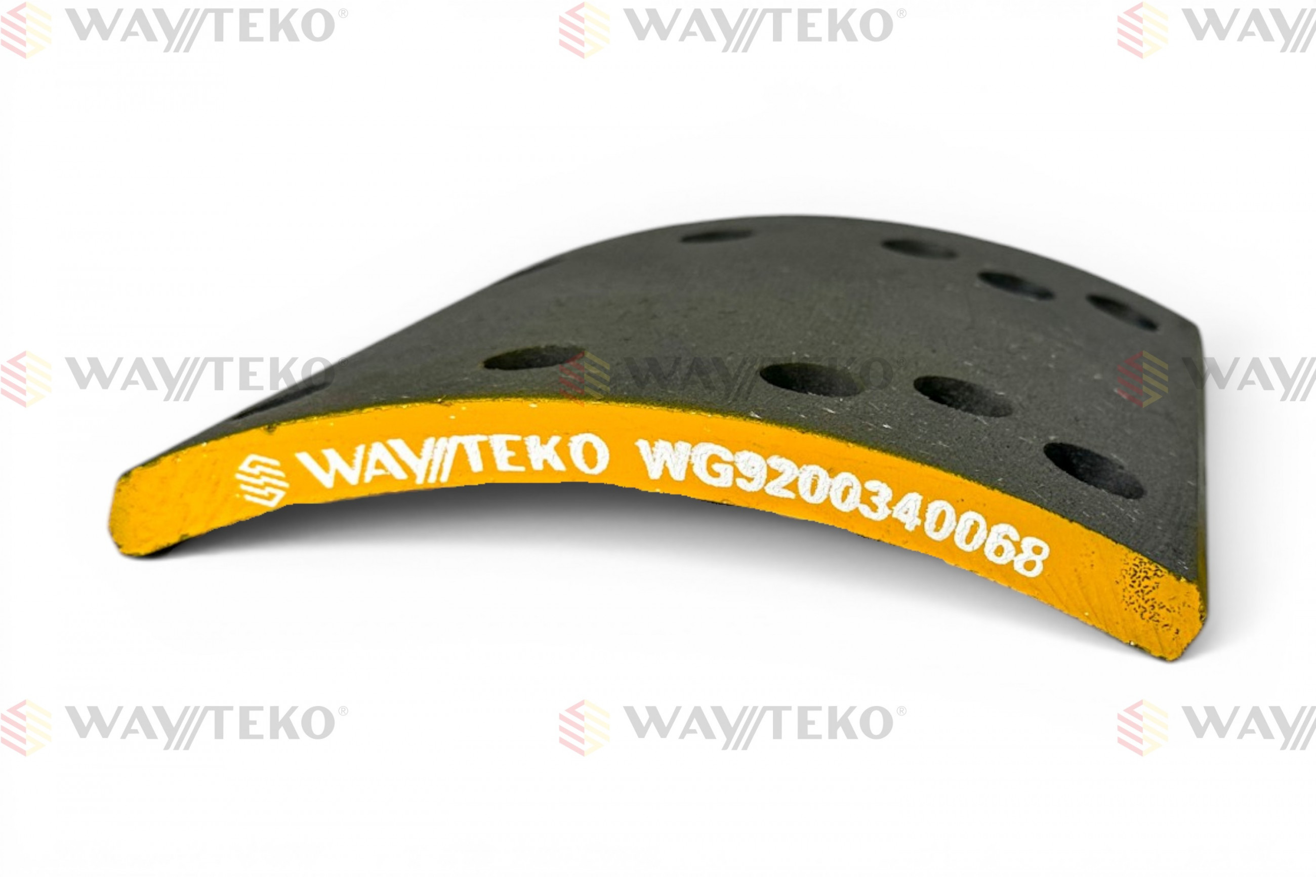 Накладка тормозная задняя 184х188 (8 отверстий) качество WAYTEKO PREMIUM