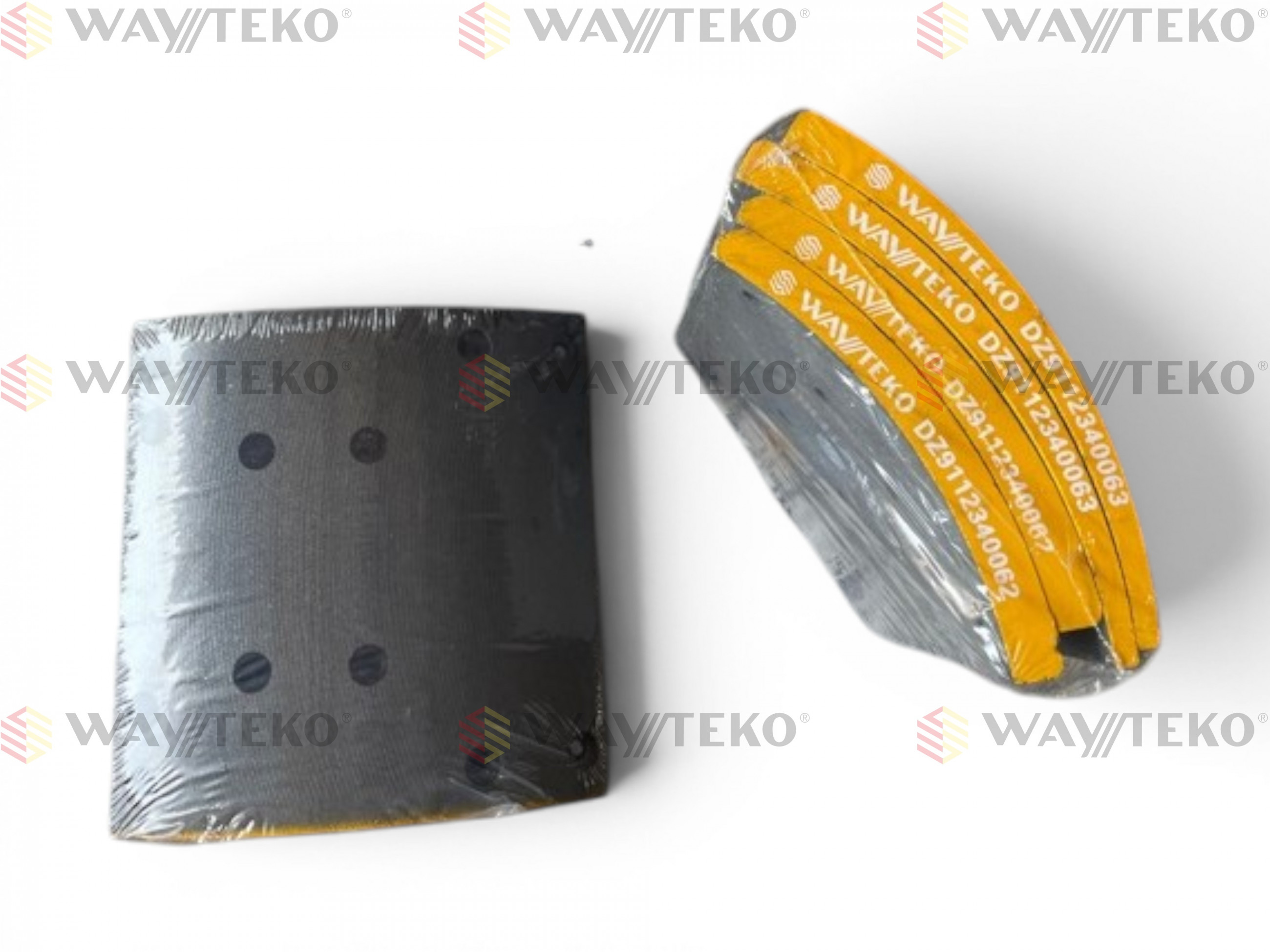 Накладка тормозная задняя F3000 (8+10 отверстий) качество WAYTEKO PREMIUM